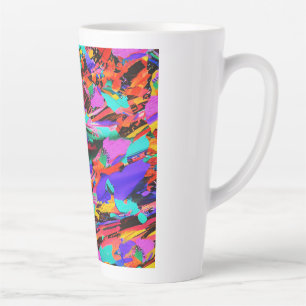 Caneca De Café Latte Abstração de Alta Voltagem