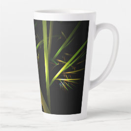 Caneca De Café Latte Abstrato de bambu