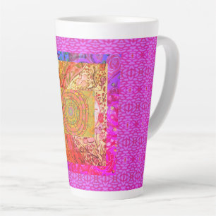 Caneca De Café Latte Abstrato iluminado