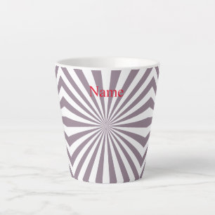 Caneca De Café Latte Abstrato Starburst Thunder_Cove