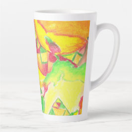 Caneca De Café Latte Abstrato térmica por AnyaC 2