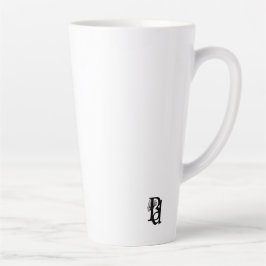 Caneca De Café Latte Abstrato Trend Interior Decor Preto