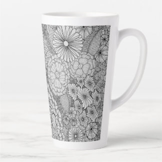 Caneca De Café Latte Abundância de Bloom Latte Mug