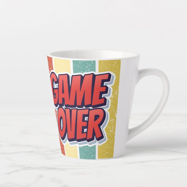 Caneca De Café Latte Acabou o jogo. (Direita)