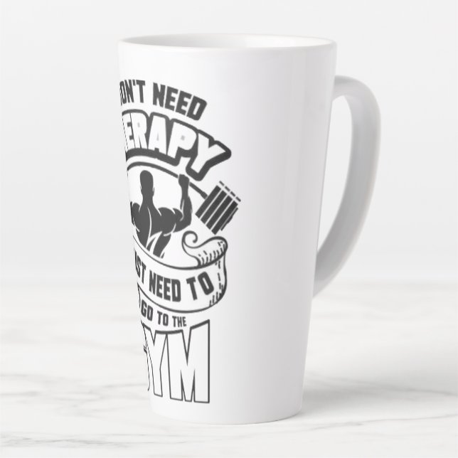 Caneca De Café Latte Academia (Ângulo direito)