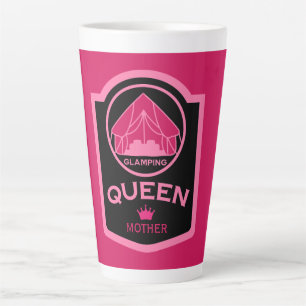 Caneca De Café Latte Acampamento Rainha De Luz Ao Estilo