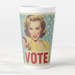 Caneca De Café Latte Ação Patriótica: Votação!