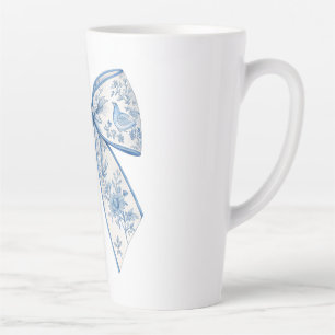Caneca De Café Latte Acessor doméstico Elegante para Arcos Azul e Branc
