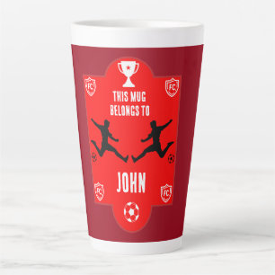 Caneca De Café Latte Acessórios de futebol