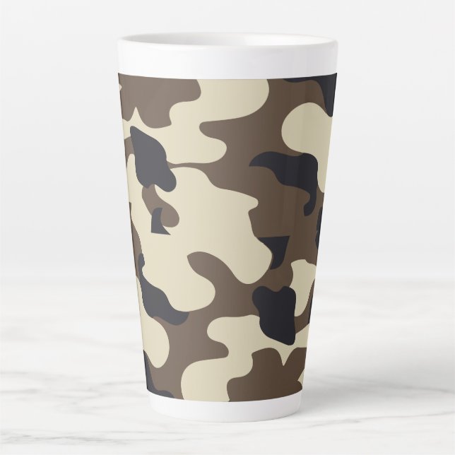 Caneca De Café Latte Acessórios para camuflagem (Frente)