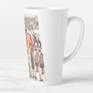 Caneca De Café Latte Acredita em OVNIs?