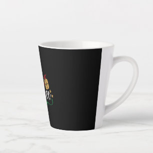 Caneca De Café Latte Acredite - Acreditem no Natal, Chapéu do Pai Natal