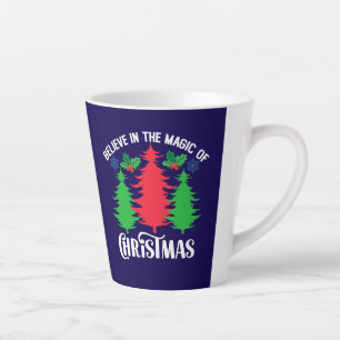 Caneca De Café Latte Acredite Na Magia Do Natal-82309