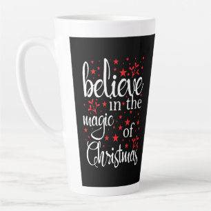 Caneca De Café Latte Acredite Na Magia Do Natal-90533