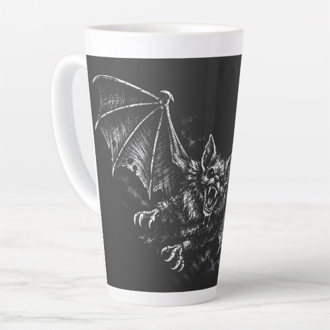 Caneca De Café Latte Adesivo (Ângulo esquerdo)