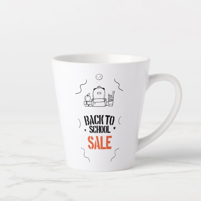 Caneca De Café Latte Adesivo de Parede (Direita)