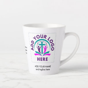 Caneca De Café Latte ADICIONAR A SUA Merchandise da Igreja de Negócios