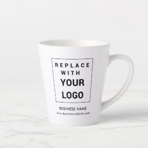 Caneca De Café Latte Adicionar logotipo de empresa personalizado no sit