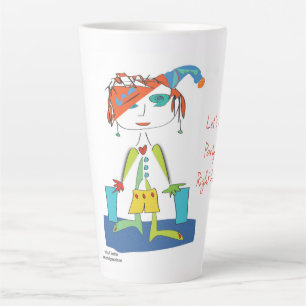 Caneca De Café Latte 'Aditivo' - Ioga Latte Mug