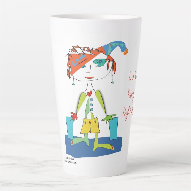 Caneca De Café Latte 'Aditivo' - Ioga Latte Mug (Frente)