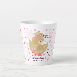 Caneca De Café Latte Adoráveis Estatísticas de Nascimento de Bebê do Ur