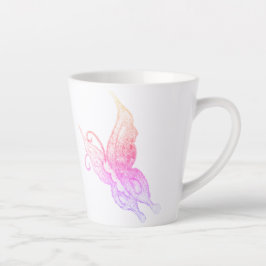 Caneca De Café Latte Adorável Sonhos Borboleta Mug