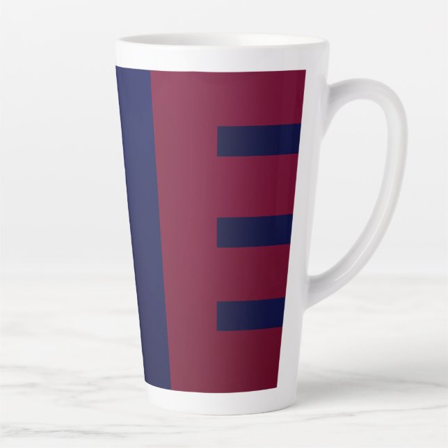 Caneca De Café Latte Aesthetic Bright Gradient Pattern (Direita)