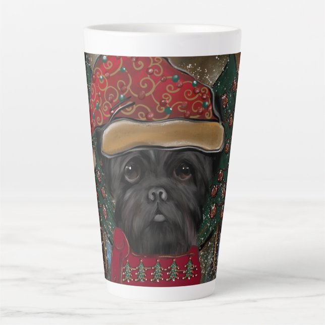 Caneca De Café Latte Affenpinscher (Frente)