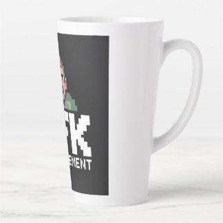 Caneca De Café Latte AFK Mentalement Chibi Gamer Pixel Art