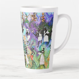 Caneca De Café Latte African Feast: Rhythms of Africa