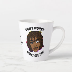 Caneca De Café Latte Afro-Americano MOM Christian