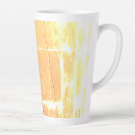 Caneca De Café Latte aged hardwood floor panels