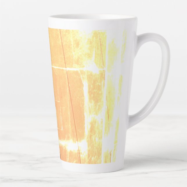 Caneca De Café Latte aged hardwood floor panels (Direita)