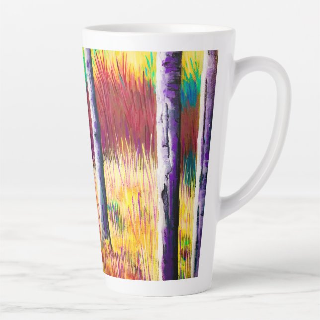Caneca De Café Latte Agitar a Abstrato da caneta (Direita)