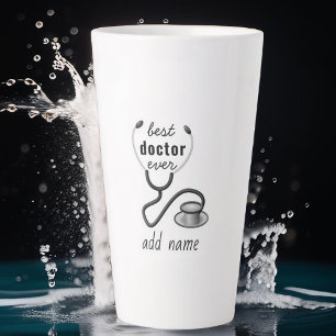 Caneca De Café Latte Agradecimento de Formatura ao Melhor Médico Person