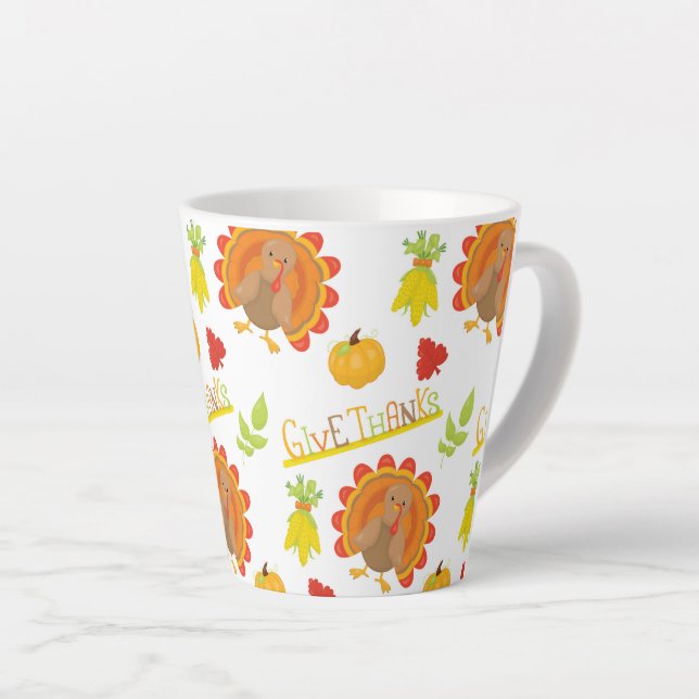 CANECA DE CAFÉ LATTE AGRADEÇO AOS OBRIGADOS TURCOS E BOMBEIROS (Ângulo direito)