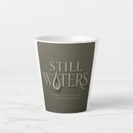 CANECA DE CAFÉ LATTE ÁGUAS TRANQUILAS | SALMO 23:2 |