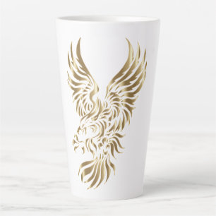 Caneca De Café Latte águia ouro
