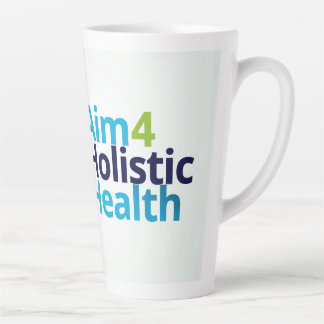 Caneca De Café Latte Aim 4 Holistic Health