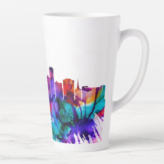 Caneca De Café Latte Akron Skyline (Direita)