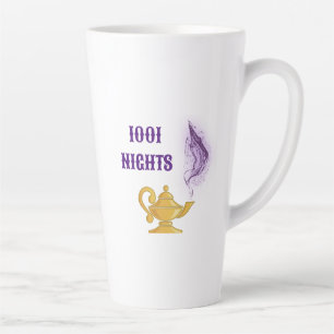 Caneca De Café Latte Aladim Gênio Mágico das Mil e Uma Noites
