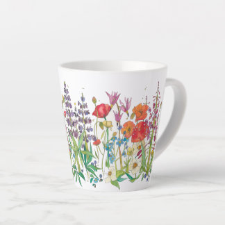 Caneca De Café Latte Alaska Wildflower Mug