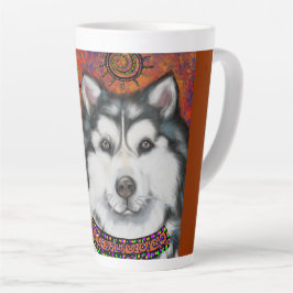 CANECA DE CAFÉ LATTE ALASKAN MALAMUTE