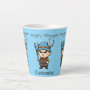 Caneca De Café Latte Aldeão Irritado Forcado Thunder_Cove