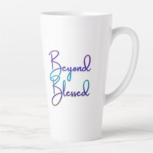 Caneca De Café Latte Além da abençoada gratidão Latte Mug