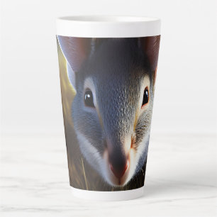 Caneca De Café Latte Alerta de Bilby australiano, Latte Mug