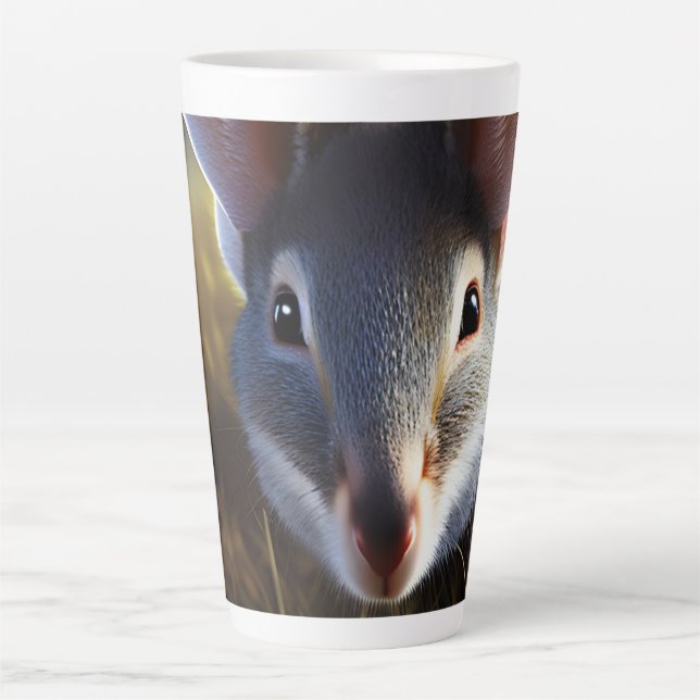 Caneca De Café Latte Alerta de Bilby australiano, Latte Mug (Frente)