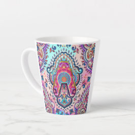 Caneca De Café Latte Alfabeto A