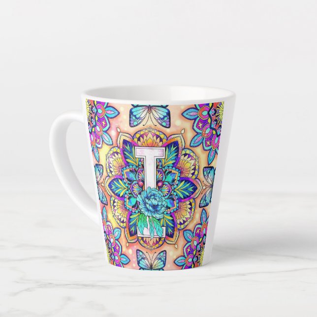 Caneca De Café Latte Alfabeto I (Ângulo esquerdo)