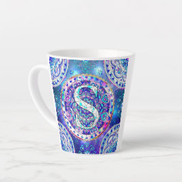 Caneca De Café Latte Alfabeto S